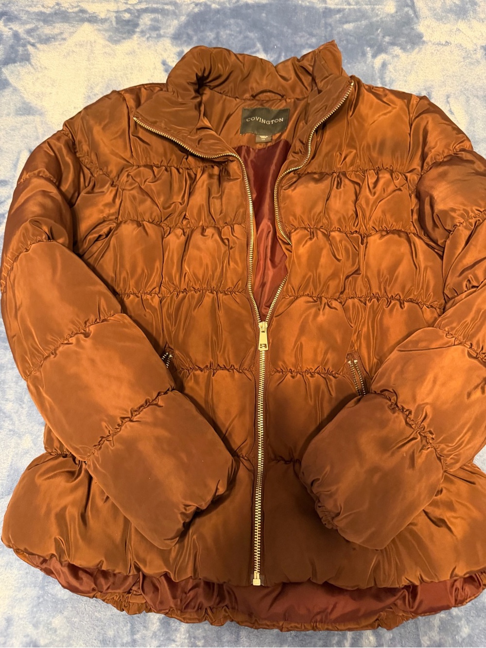 Covington Women's Burnt Orange Puffer Jacket